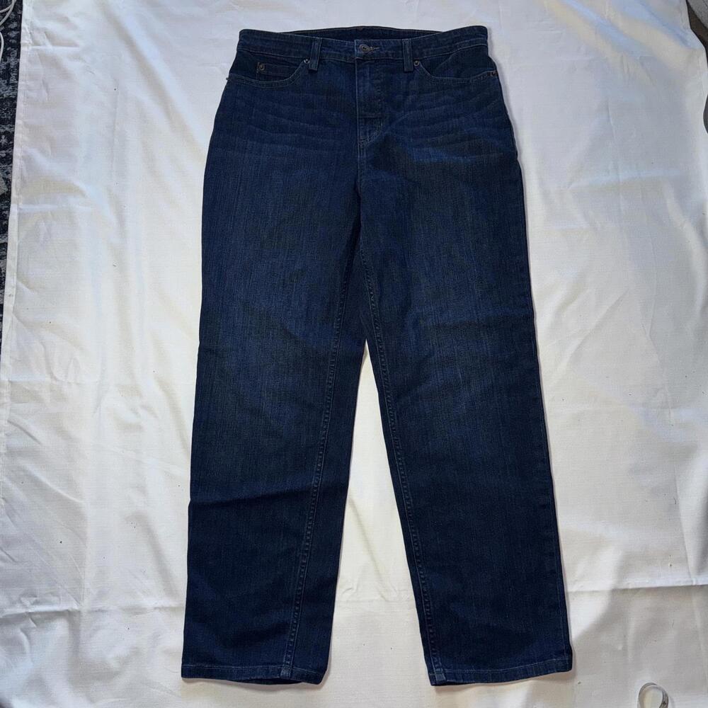 Women's Duluth Trading Jeans Dark Wash‎ Straight Leg Size 10 Classic